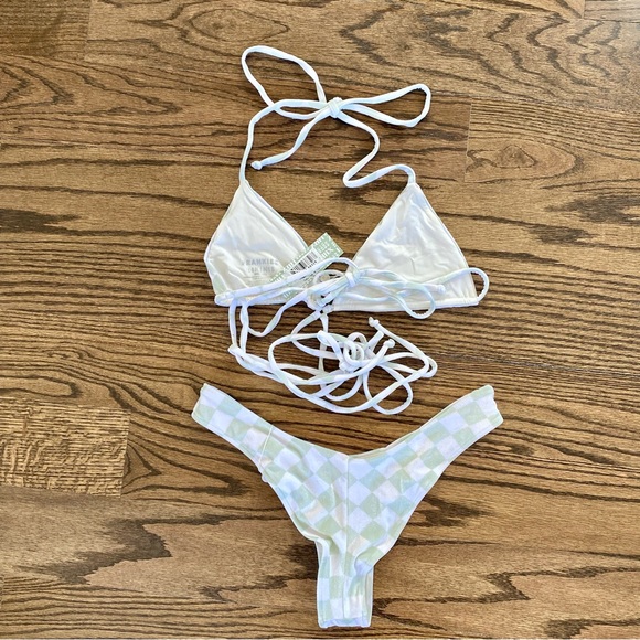 Frankie’s Hypebeast Diamond Velvet Bikini Set, Tatum Top & Katarina Bottom, NWT - Picture 2 of 15
